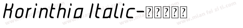 Korinthia Italic字体转换